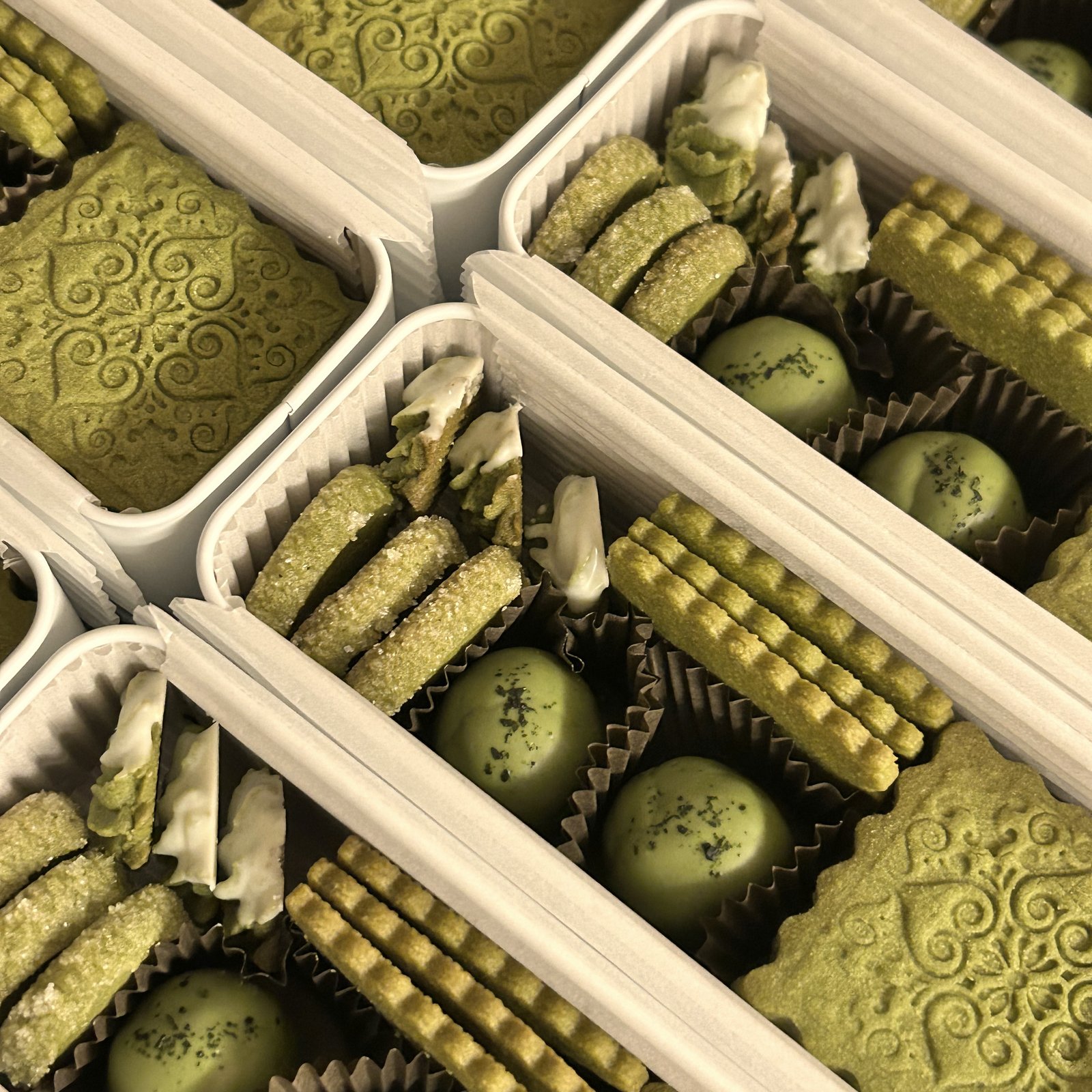 クッキー缶 Green Tea