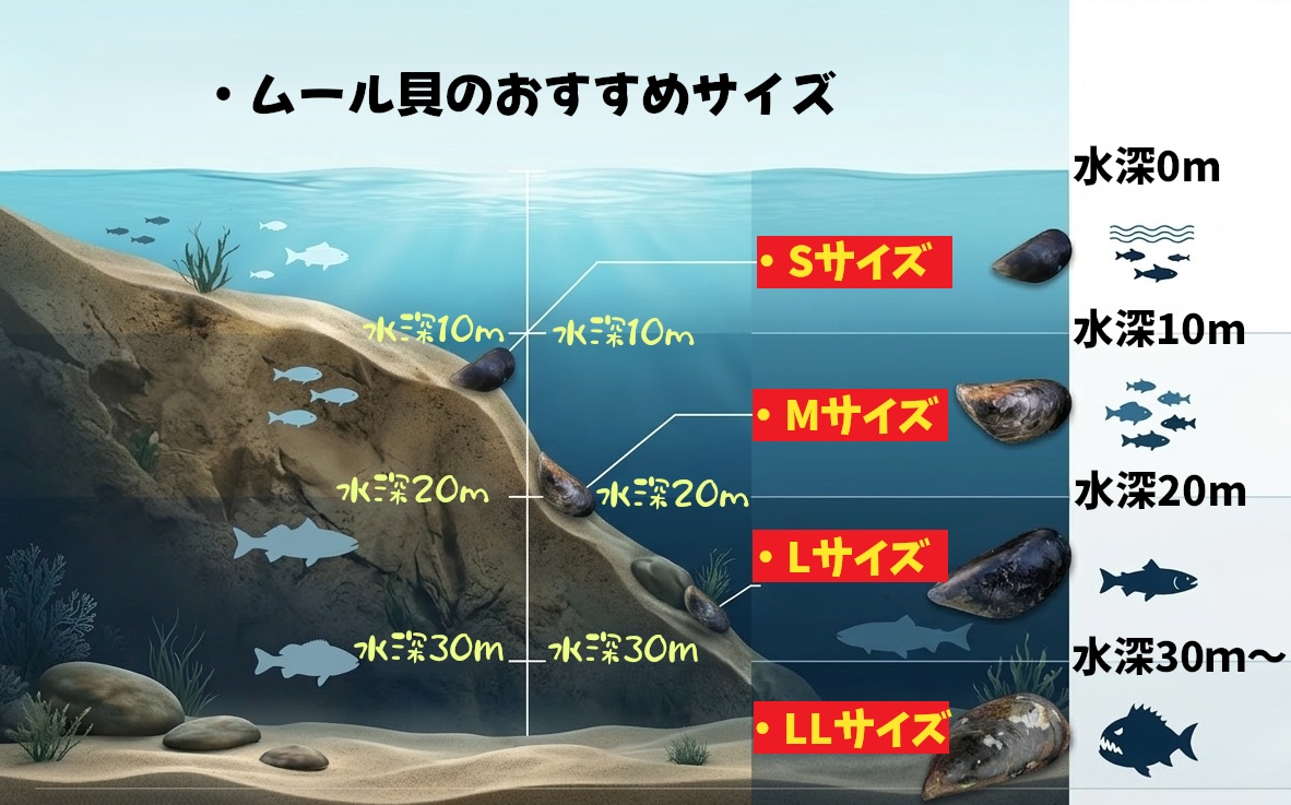 ムール貝のおすすめサイズ（初めての方にオススメのお試しサイズ）