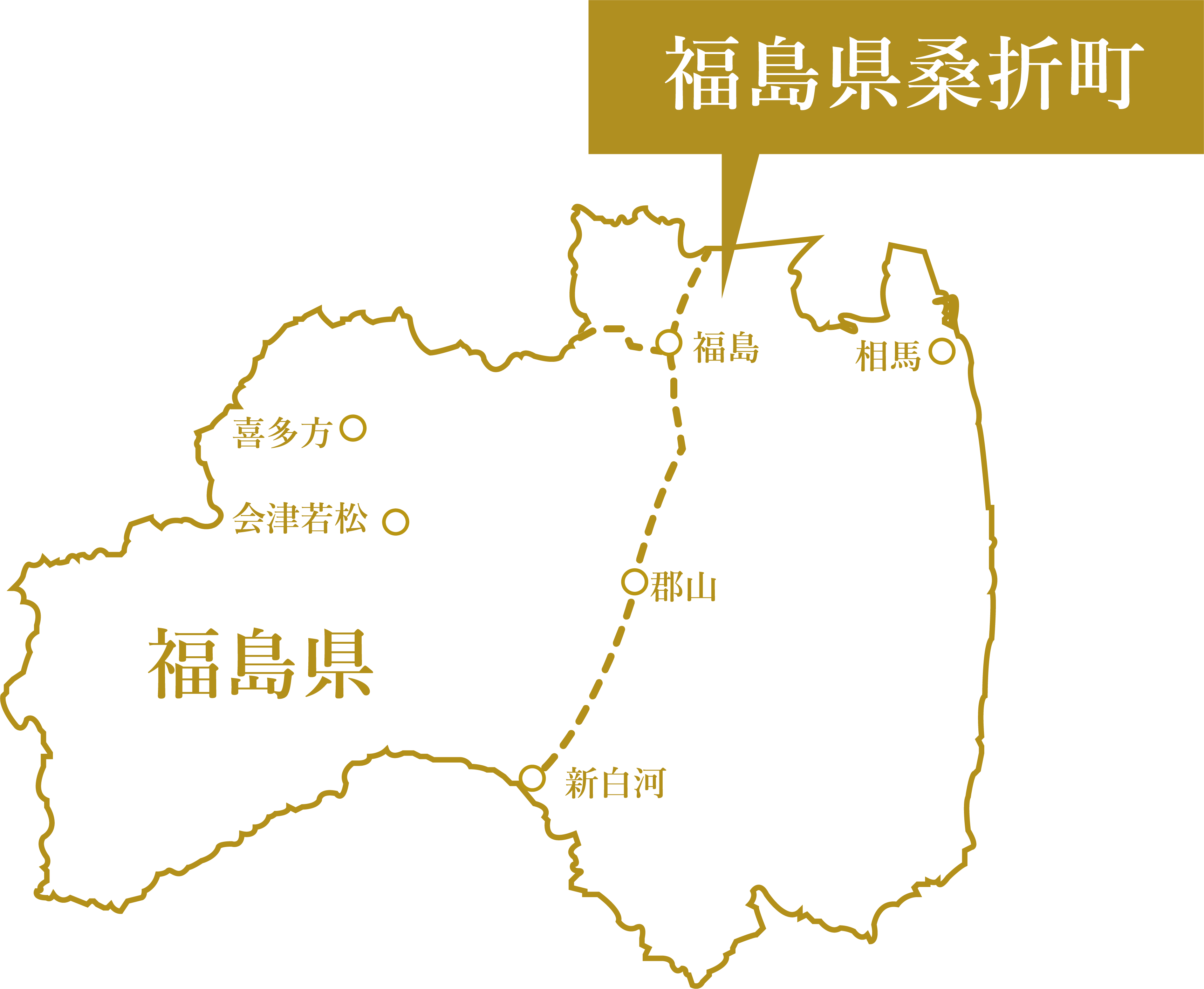 福島県の地図
