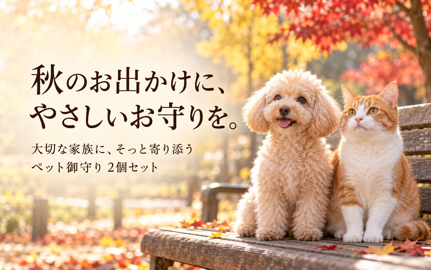 秋のお出かけに、やさしいお守りを