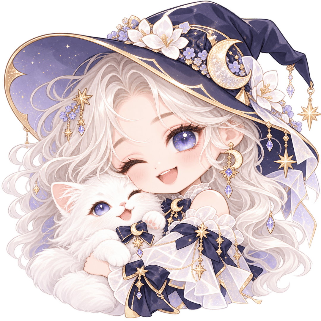 白い魔女セレーネと白猫