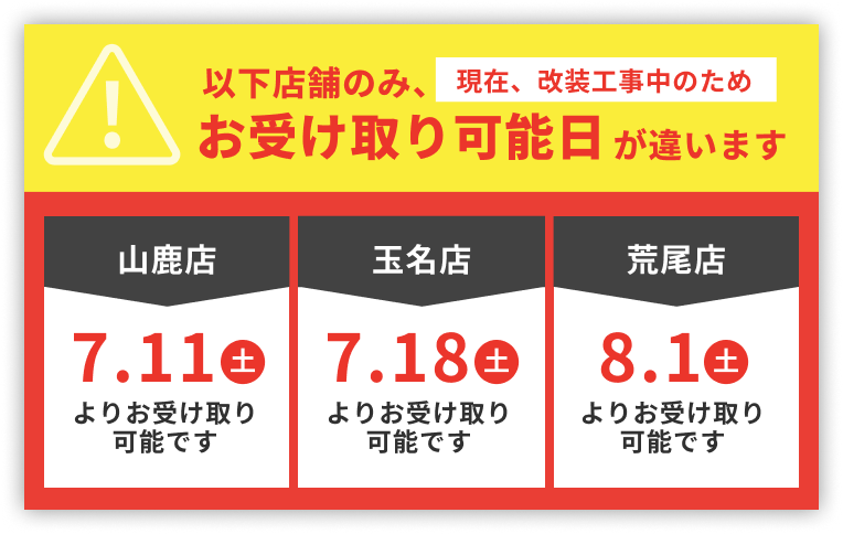 受け取り可能日