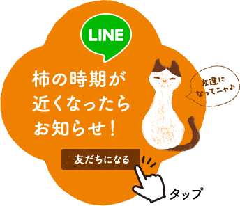 柿の時期が近くなったらお知らせ！