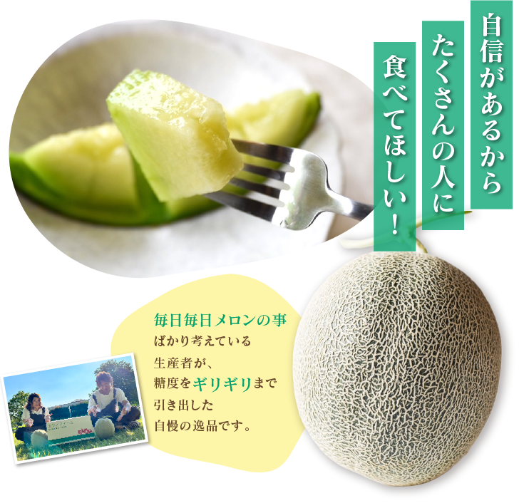 河野FARMの自慢のメロン