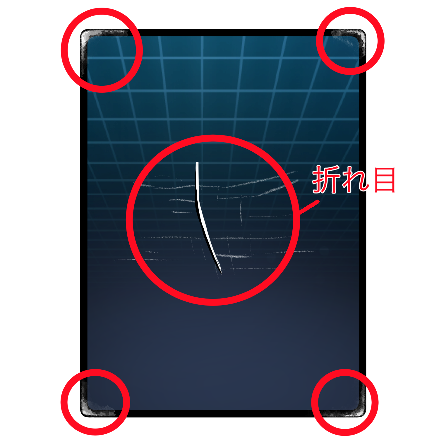 ランクD 裏面の傷