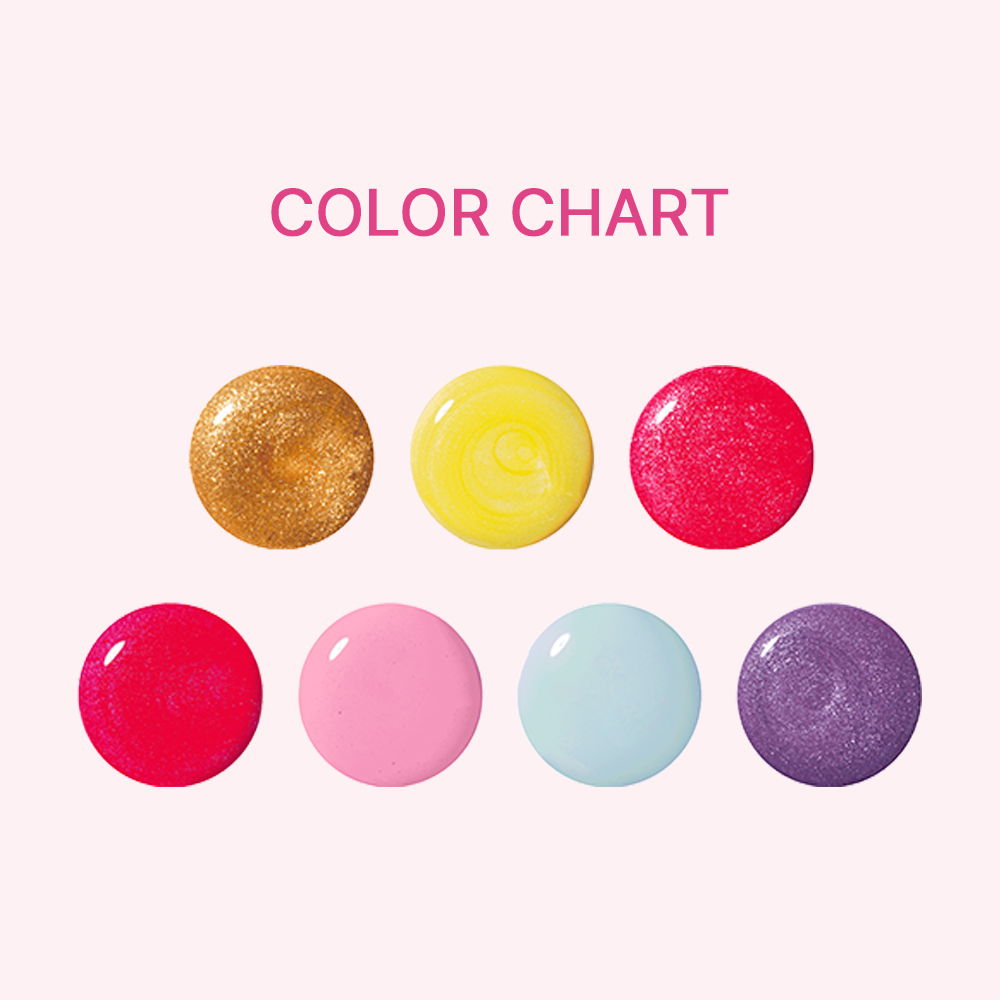 プリンセスネイルカラー 7色 (※対象年齢：2歳~)