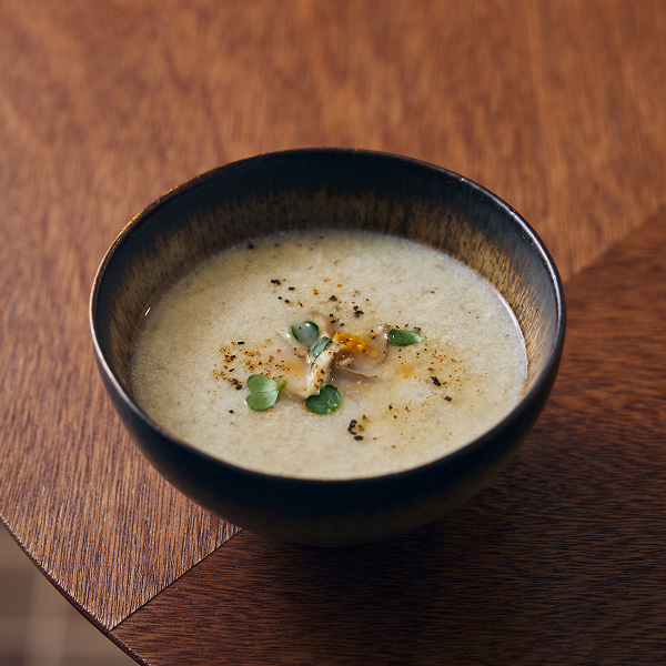 帆立と根菜のポタージュ