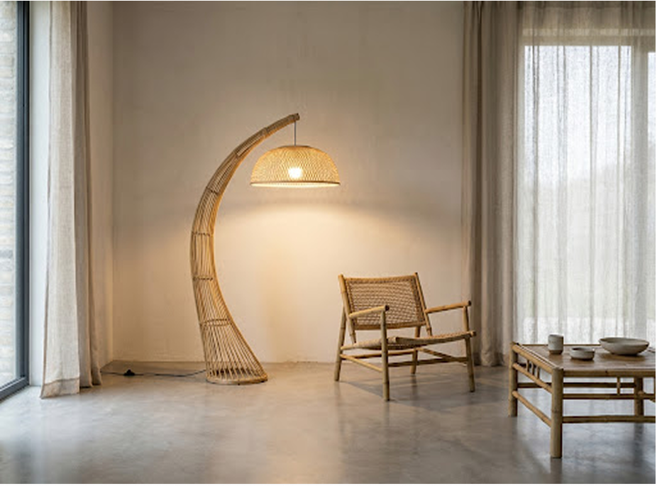 Interior bamboo lamp