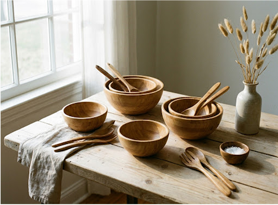 Bamboo bowls